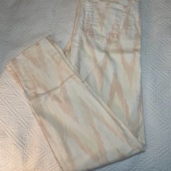 Adriano Goldschmied AG The Stilt Cigarette Leg Ikat Mid Rise Slim Straight Jeans - Picture 2 of 3